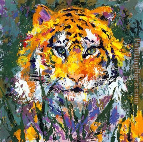 Portrait of the Tiger painting - Leroy Neiman Portrait of the Tiger art painting